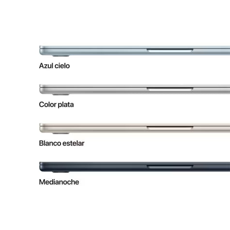 MacBook Air M5 de 13 pulgadas, 16 GB de RAM, 512 GB SSD, CPU de 10 núcleos, GPU de 8 núcleos