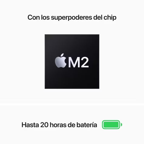 MacBook Pro de 13 pulgadas con chip Apple M2 con CPU de 8 núcleos y GPU de 10 núcleos, 8 GB de RAM, SSD de 512 GB