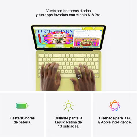 MacBook Neo 13" Chip A18 Pro 8gb Ram 512gb ssd, Plata,