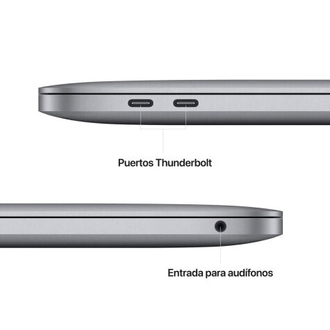 MacBook Pro de 13 pulgadas con chip Apple M2 con CPU de 8 núcleos y GPU de 10 núcleos, 8 GB de RAM, SSD de 512 GB